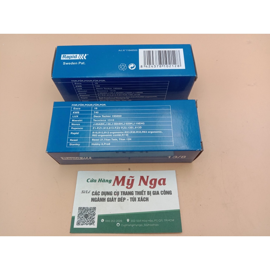 Đinh bấm rapid dùng cho máy bấm ghim yên xe cầm tay