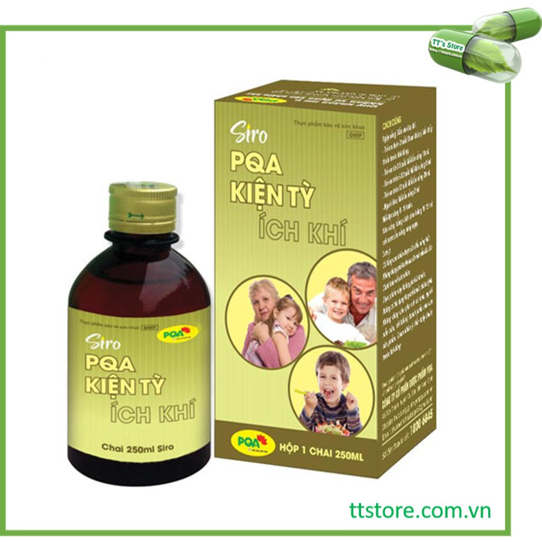 Siro PQA kiện tỳ ích trí (Chai 250ml) - Siro dùng cho trẻ biếng ăn, còi xương, suy dinh dưỡng [kiện tì]