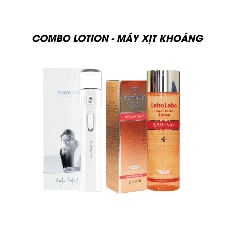 COMBO Làm Đẹp - Máy Xịt Khoáng &amp; Lotion Labo - Siêu Hấp Dẫn