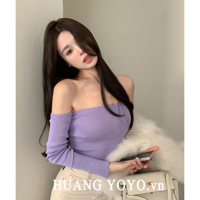 Áo Thun Nữ Tay Dài Hở Vai Phong Cách Âu Mỹ Thời Trang Quyến Rũ