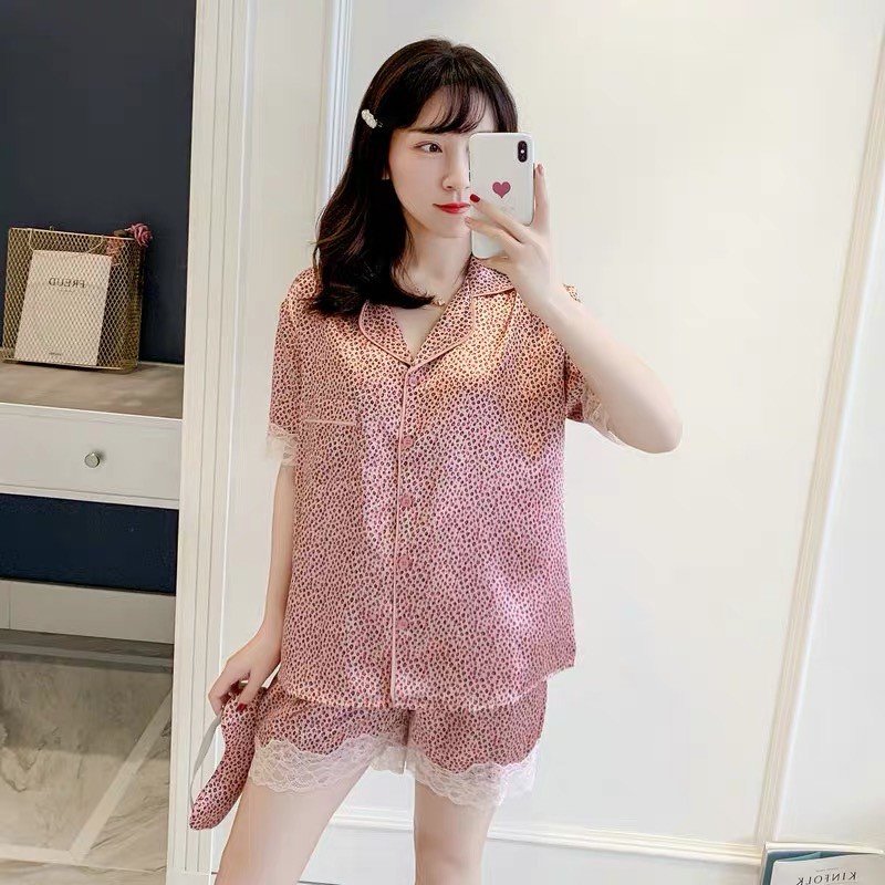 Bộ đồ ngủ Pijama báo hồng lụa cao cấp MIA BRA M16 | BigBuy360 - bigbuy360.vn