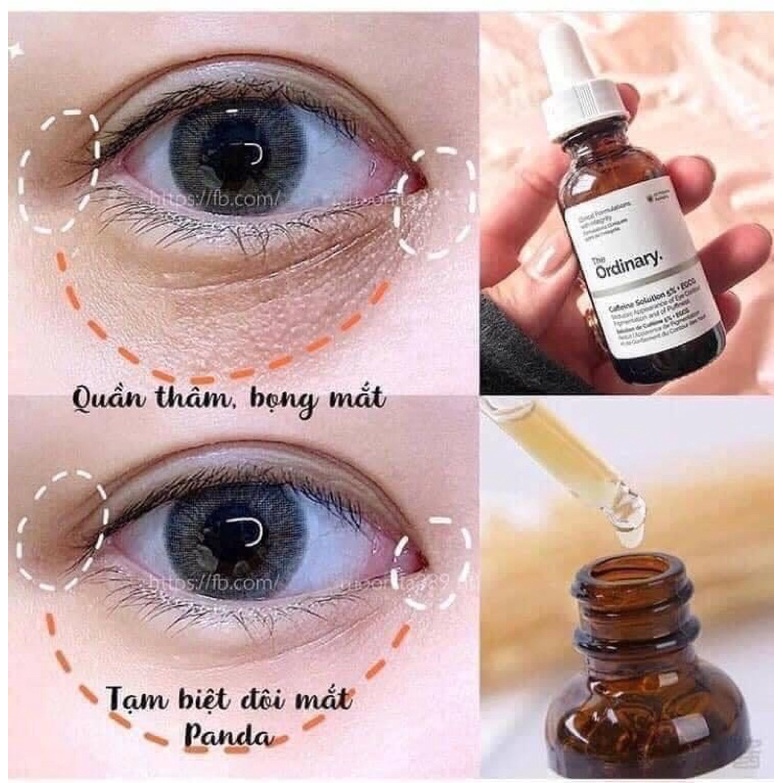 Serum giảm quầng thâm và bọng mắt The Ordinary Caffein Solution 5% + EGCG