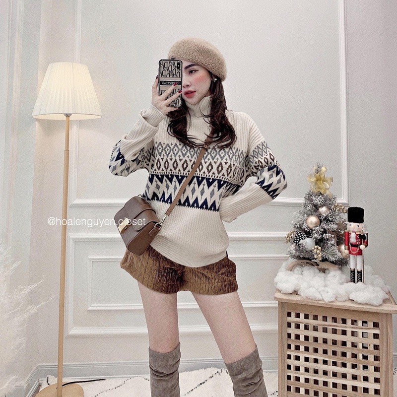 BÁN SỈ ÁO LEN CỔ LỌ HÌNH THỔ CẨM CHO NỮ | BigBuy360 - bigbuy360.vn