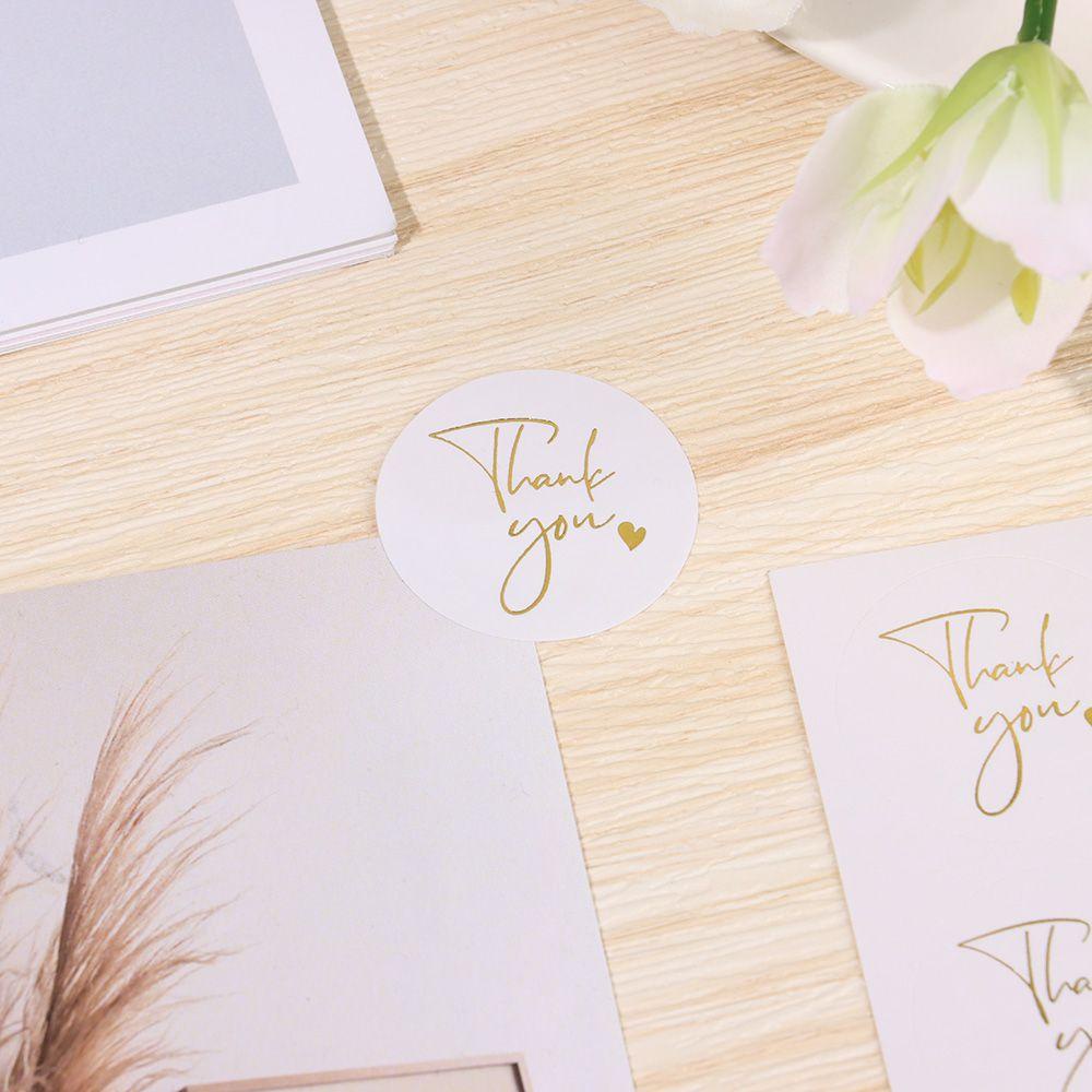 CHOOKEY Miếng Dán Trang Trí Bánh Hình Tròn In Chữ Thank You Dễ Thương