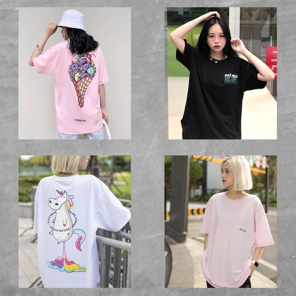 [Mã SKAMCLU7 giảm 10% Tối Đa 50K đơn 0Đ] ÁO THUN ICE CREAM VÀ UNICORN NHIỀU MÀU | BigBuy360 - bigbuy360.vn