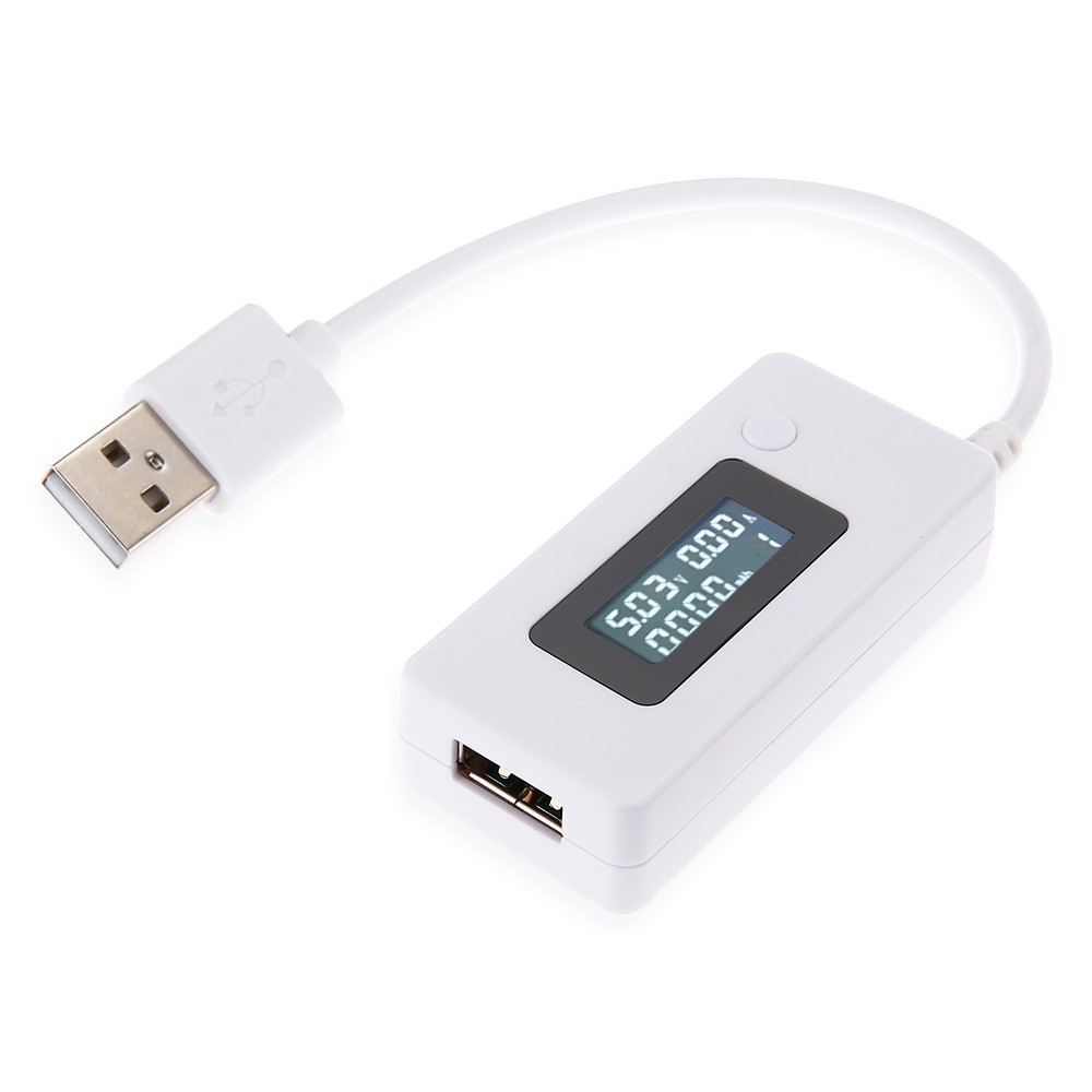 USB đo dòng điện sạc thiết kế màn hình LCD hiển thị tiện lợi