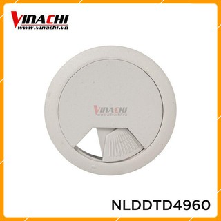 Nắp luồn dây điện tròn - trắng đục, nắp chụp dây điện