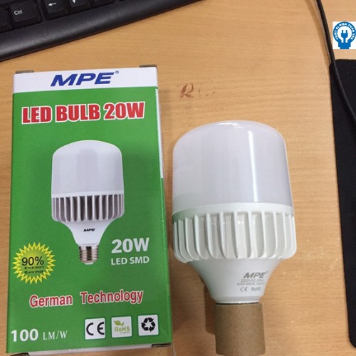 Bóng led bulb 20W cao cấp MPE Thân Nhồm ( tiêu chuẩn Châu Âu ) - TUẤN YẾN 196