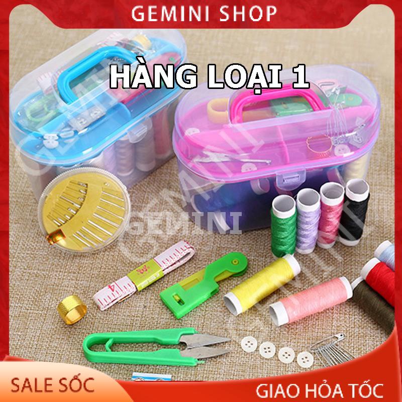 Bộ Hộp Kim Chỉ Đa năng K16 24 món May Vá Đầy Đủ Gia Đình Kim Khâu, Chỉ Kéo Thước Dây loại 1 GEMINI SHOP