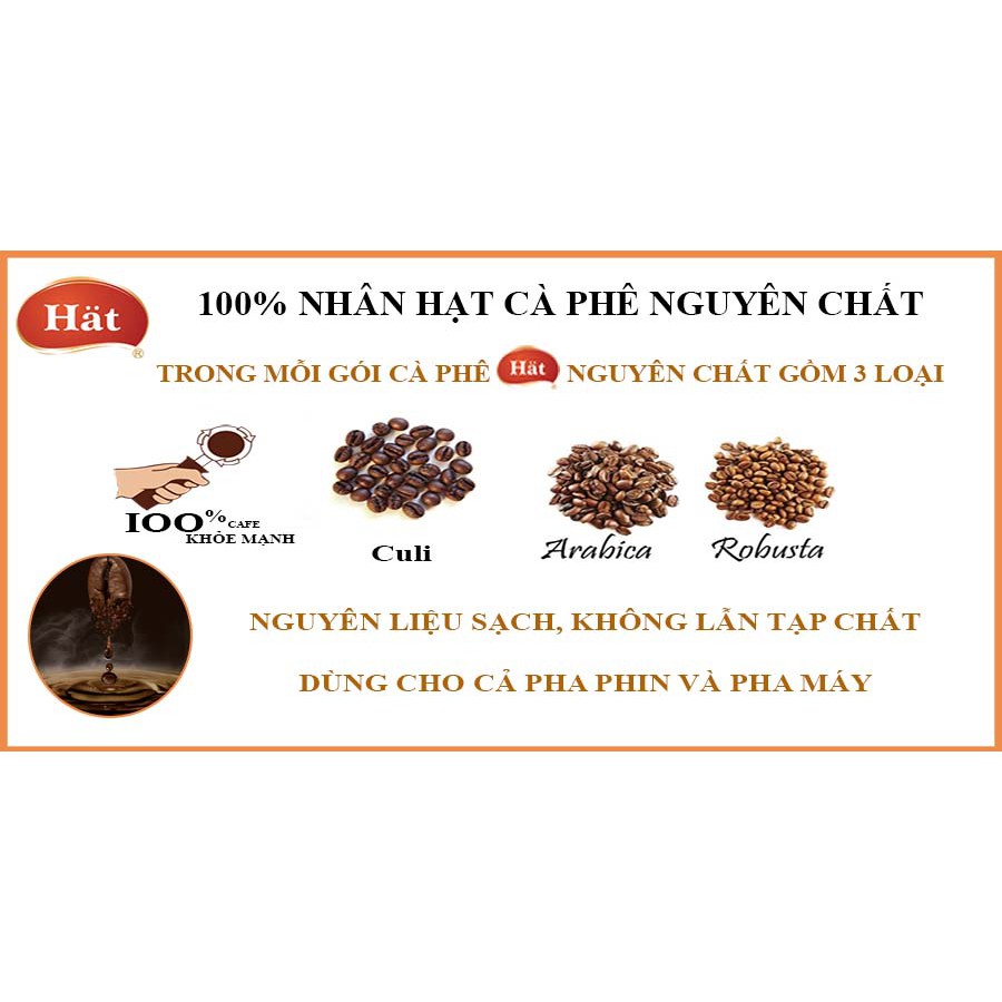 Cà phê HAT bột rang xay nguyên chất 120g | BigBuy360 - bigbuy360.vn