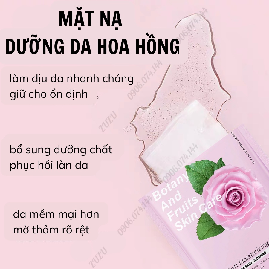 [N157] MẶT NẠ CHỐNG LÃO HÓA CAO CẤP TINH CHẤT HOA HỒNG giúp da tươi trẻ và hồng hào như cánh hoa tươi