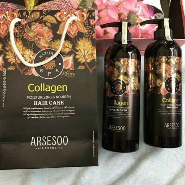 Bộ dầu gội xả Collagen Arsesoo