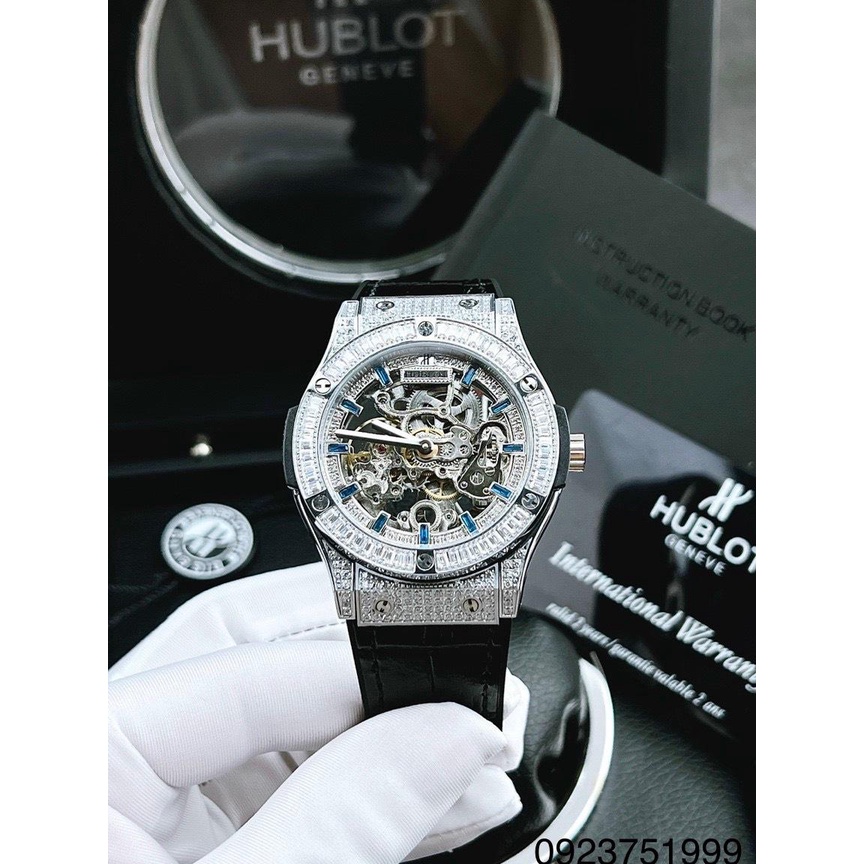 Đồng Hồ Nam Hublot Lộ Cơ 2 Mặt Siêu Chất - Máy Cơ Tự Động Automatic Nhập Khẩu - Size 42mm -Bảo Hành 2 Năm - (Full Box)