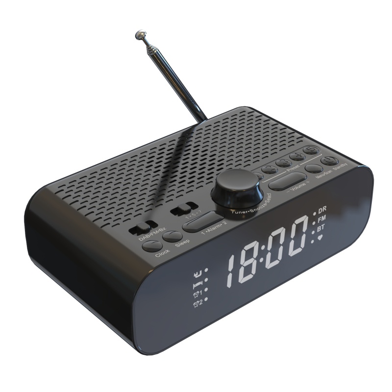 Radio FM Âm Thanh Siêu Trầm Màu Đen Sử Dụng Lâu Dài Cho Đầu Giường