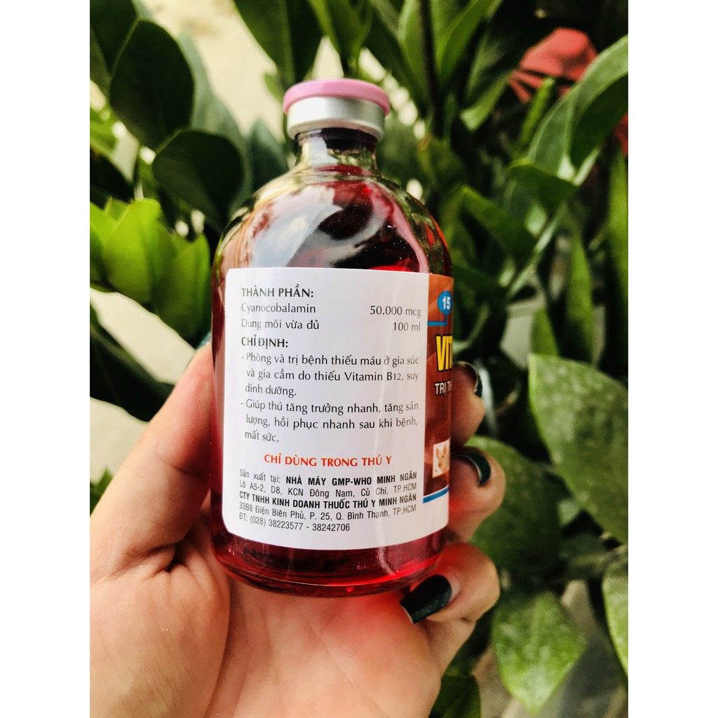 Vitamin B12 cho hoa Lan, cây cảnh - Giải độc cây - Tái tạo tế bào mới (100ml)