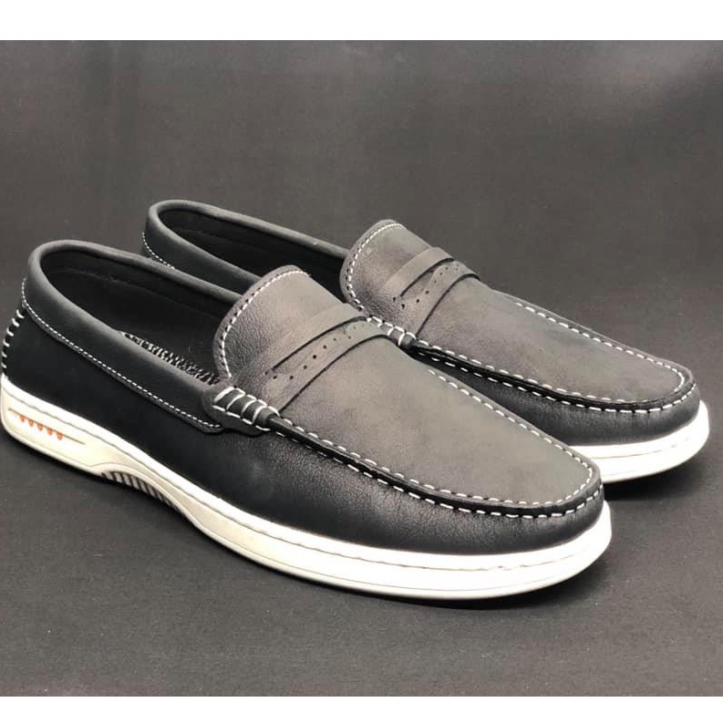 Giày lười Penny Loafer da bò thật hành 12 tháng - Mã T17