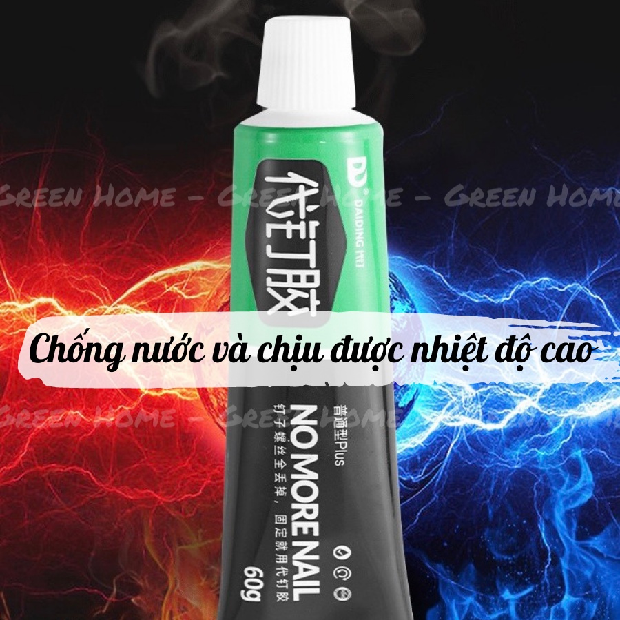 Keo Dán Đa Năng Siêu Dính, Siêu Bền NOMORENAIL 60g-  dán đa năng dán mọi chất liệu, chống nước, chịu lực chịu nhiệt tốt