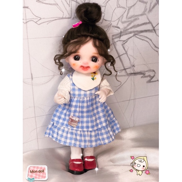 Búp bê babolyi 1/8 mặt cười má tàn nhang