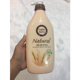 Sữa tắm cao cấp Happy Bath Natural Real Moisture 900ml Hàn Quốc