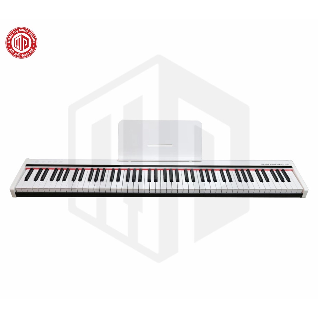 Đàn Piano điện/ Mobile Digital Piano - Maxwell MAX100 - Màu trắng - Hàng chính hãng - Đơn (không bao gồm bộ chân gỗ)