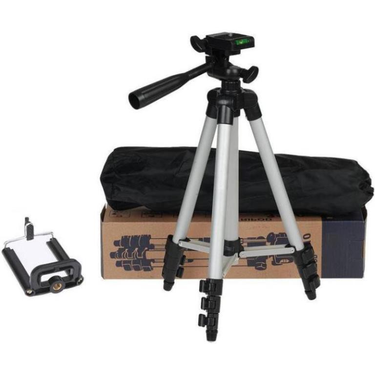 Giá Đỡ Điện Thoại 3 Chân Tripod 3110 Gậy chụp ảnh livestream chuyên dụng [Chân dài 105cm Có Kẹp]