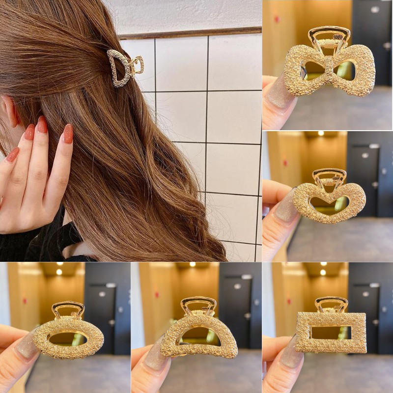 Kẹp tóc kim loại thiết kế đơn giản thời trang dành cho nữ 2022