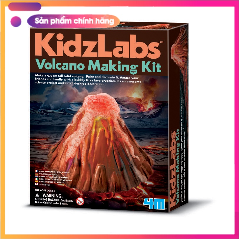 Đồ chơi khoa học-Mô hình núi lửa bỏ túi