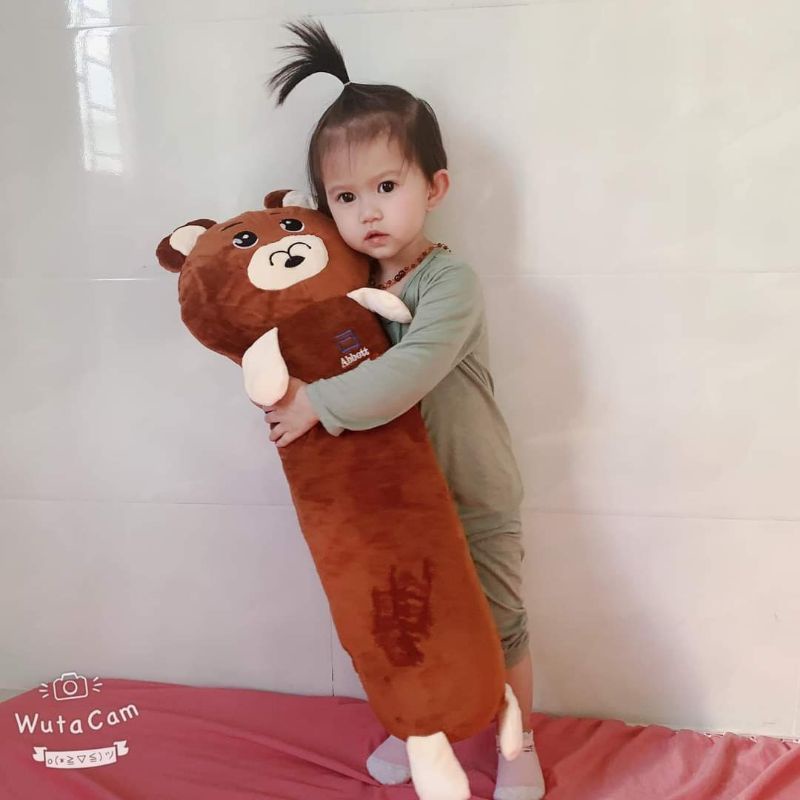 Gối ôm hình gấu 20cm×60cm cho bé