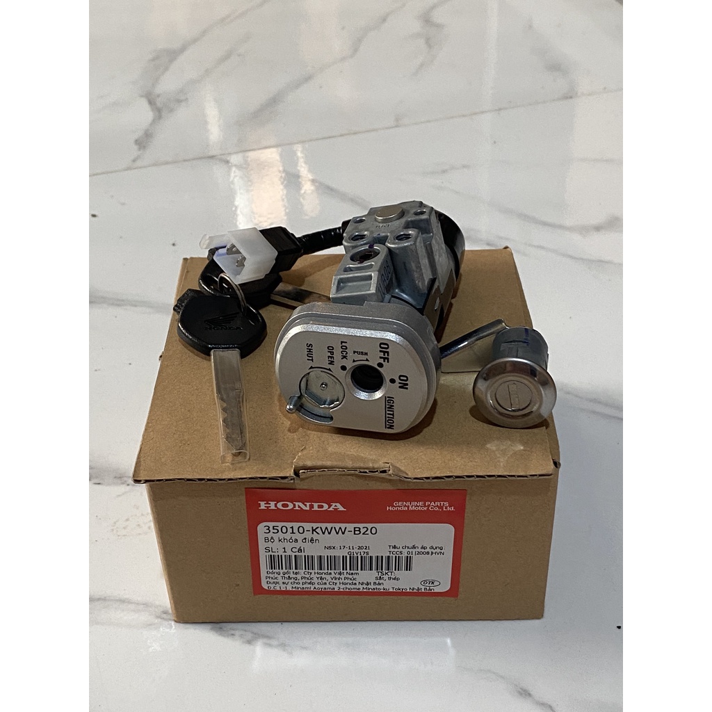 Bộ khóa điện - ổ khóa HONDA WAVE S110, RS110.