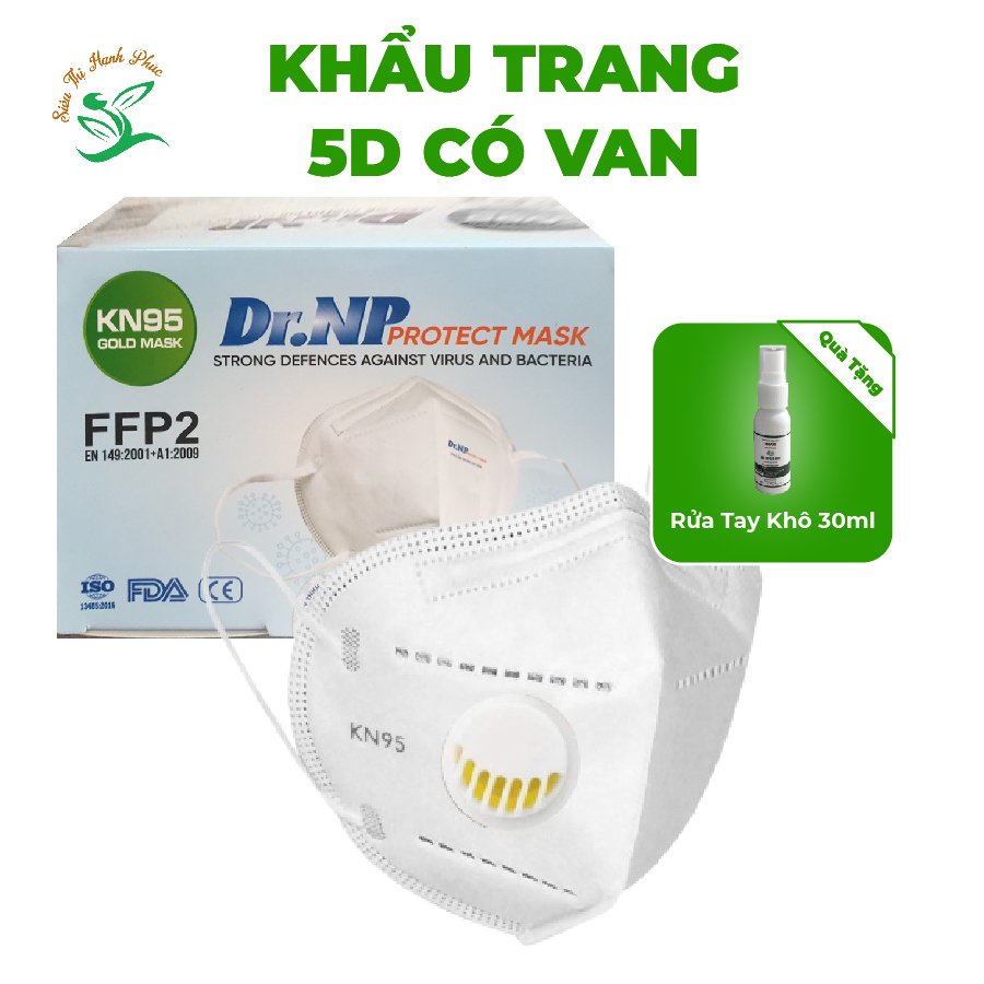 [Hộp 10 Cái]Khẩu trang N95 Có Van Thở, khẩu trang kháng chuẩn N95 5 lớp hàng chuẩn Y Tế Dr.NP - Siêu Thị Hạnh Phúc