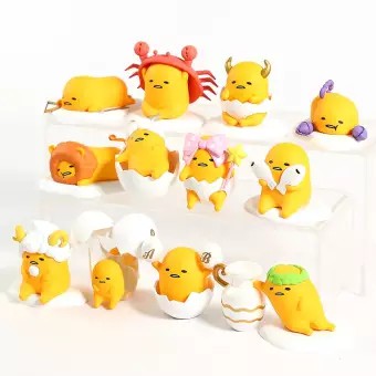 Gudetama Cung Hoàng Đạo Mười Hai Chòm Sao Lười Trứng Mini PVC Hình Đồ Chơi Sưu Tập 12 Cái/Bộ-UYT-168