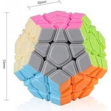 Đồ Chơi Rubik Megaminx Biến Thể 12 Mặt Xoay Trơn 3x3 - Không Viền Lồi