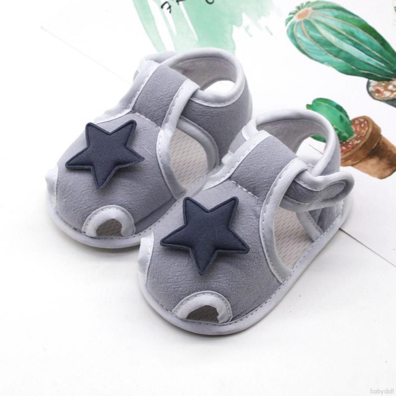 Giày Thể Thao Đế Mềm Chống Trượt Họa Tiết Ngôi Sao Cho Bé 0-18 Tháng Tuổi