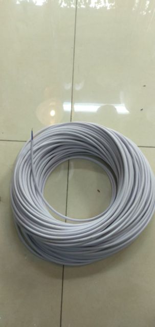 Dây điện thả tròn trắng lõi đồng 2x0,5mm hàng TCVN