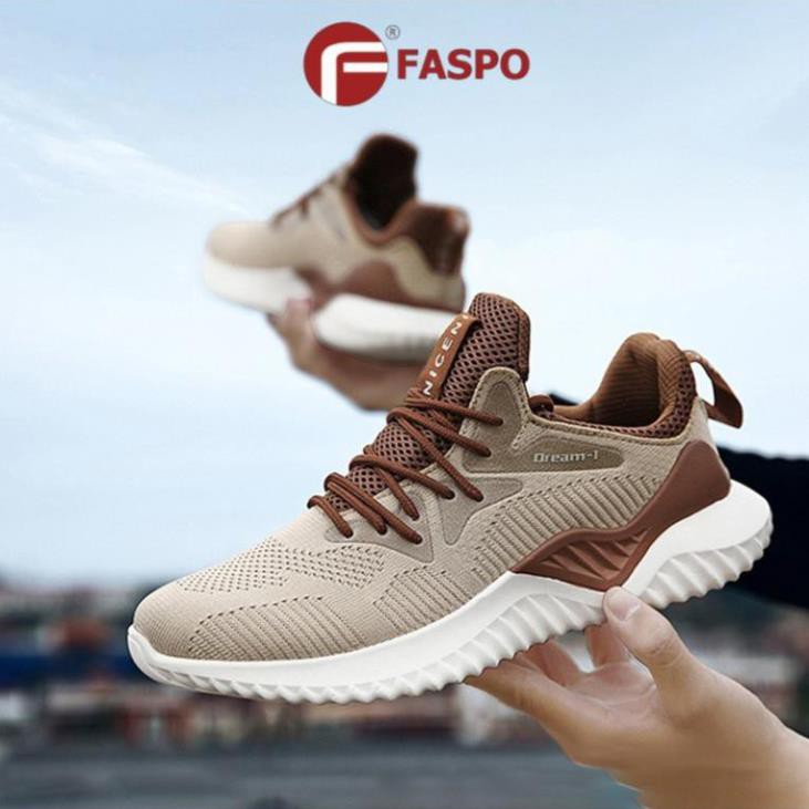 Xả [XẢ KHO] Giày thể thao nam loại cao cấp FASPO 011 (Màu Nâu) . ^ new2021