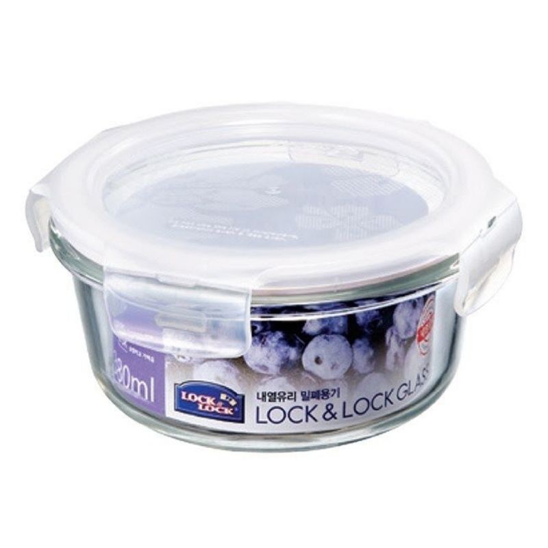 Hộp bảo quản thủy tinh chịu nhiệt Lock&lock Glass Euro 380ml LLG821