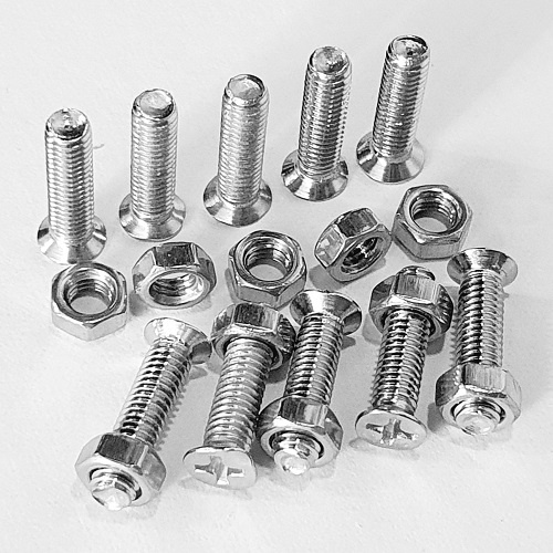 Set 10 Bộ Ốc Vít Inox 304 Bake Đầu Bằng Thân Bulong Kèm Bulong Inox 304 Kích Thước M5 x 20mm