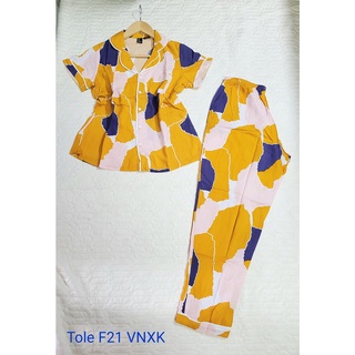 (Bán sỉ) Bộ Tôn F21 Pijama TNQD - size 2XL(63-70kg)