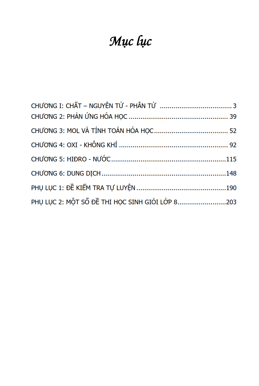 Sách Chuyên Đề Bồi Dưỡng Học Sinh Giỏi Qua Các Kì Thi Hóa Học 8 