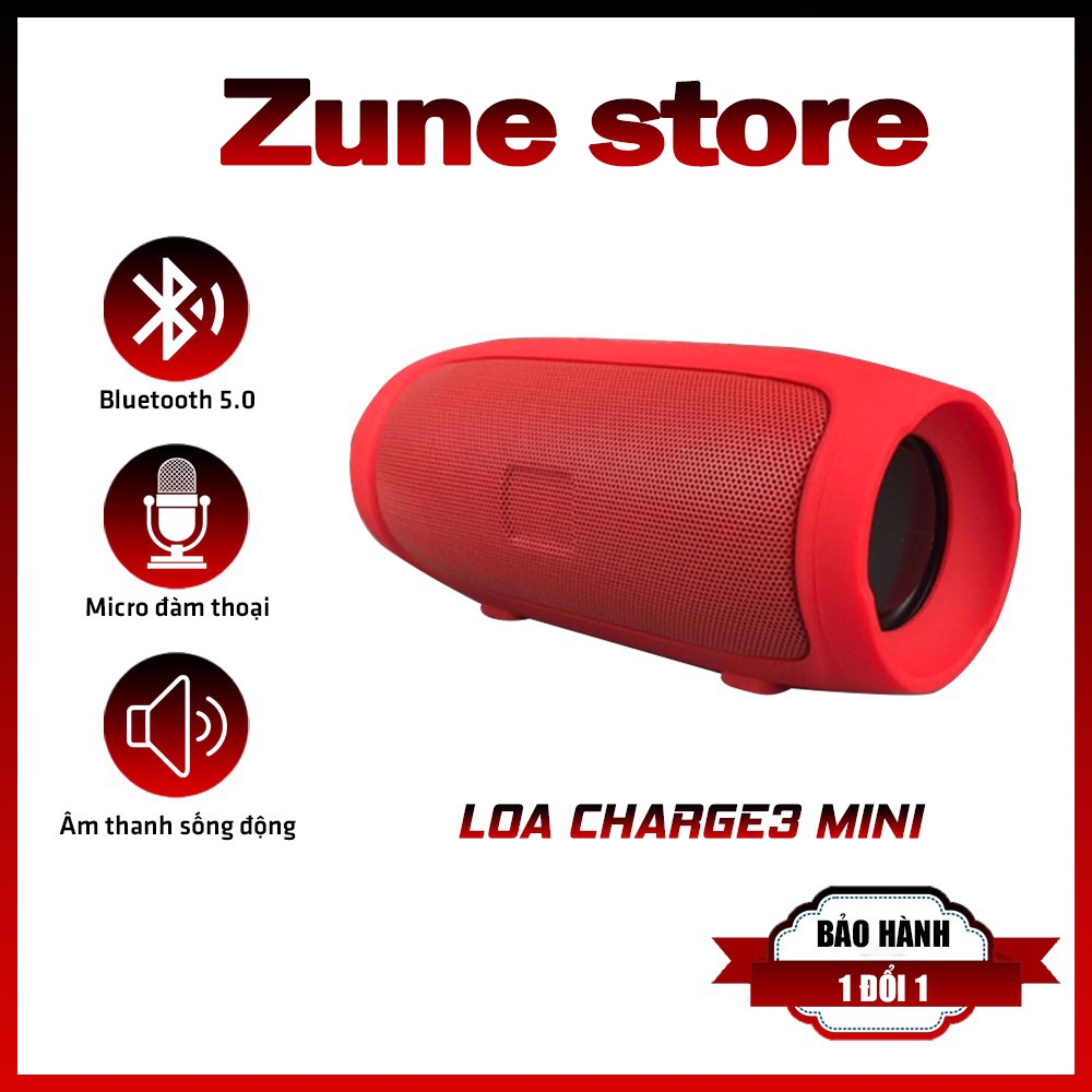 Loa Bluetooth Không Dây Charge 3 Mini Vỏ Nhôm - Hỗ Trợ Cắm Thẻ Nhớ Và Usb