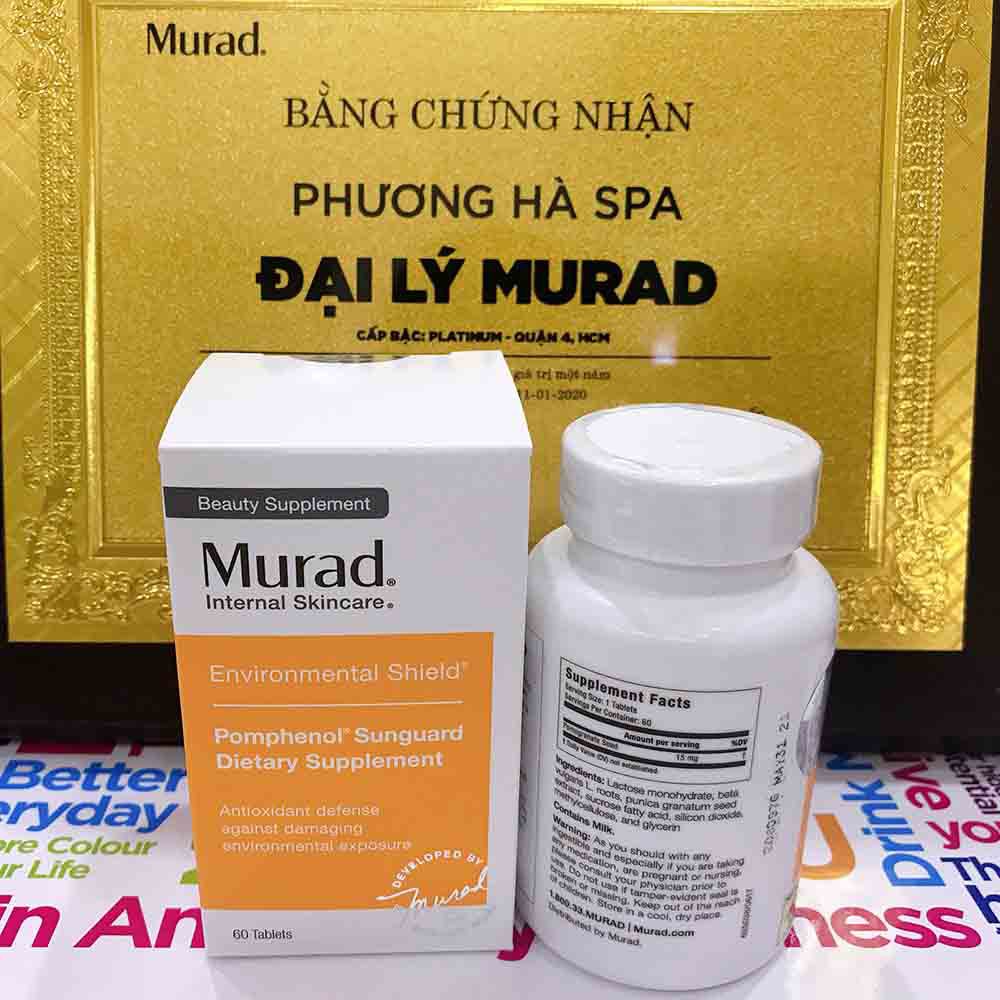 Viên uống chống nắng Murad Pomphenol Sunguard Dietary Supplement 60 viên