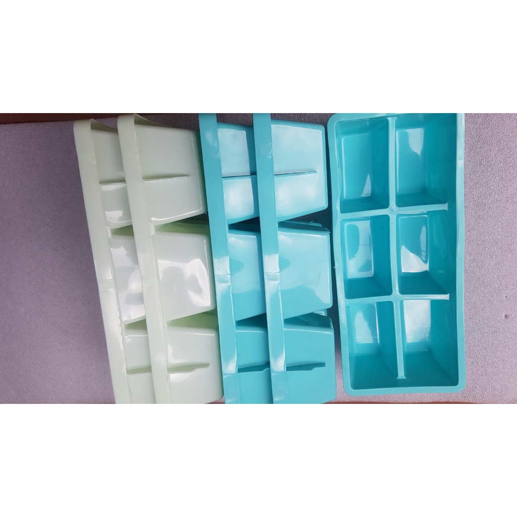 Khay làm đá 6 viên to hàng Việt Nam KT 22x10x5cm (Ảnh thật)