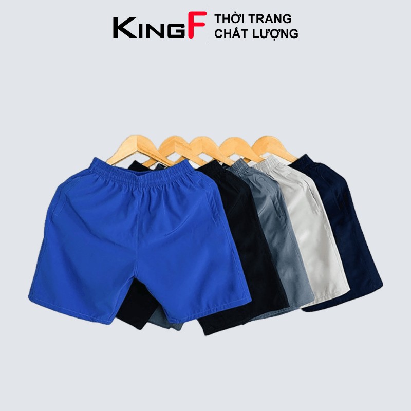 [Mã SR11JUNE5 giảm 20K đơn 50K] Quần đùi nam vải dù gió KINGF quần short trơn mềm mịn thoáng mát mặc ở nhà chơi thể thao | BigBuy360 - bigbuy360.vn
