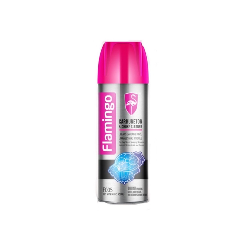 Chai xịt vệ sinh bộ chế hòa khí và bướm ga Flamingo Carburetor & Choke Cleaner (F005) 450ml