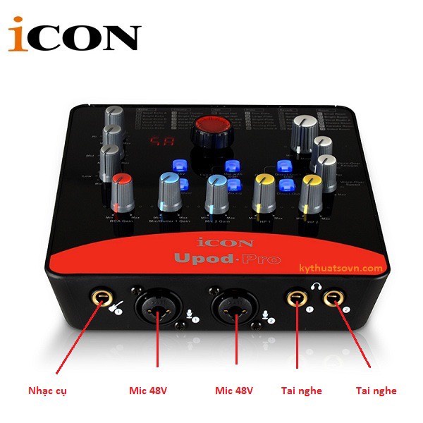 Trọn Bộ Sound Card Icon Upod Pro Kèm Mic Thu Âm AT2035. Livestream, Karaoke, Thu Âm. Bảo Hành Lên Đến 12 Tháng