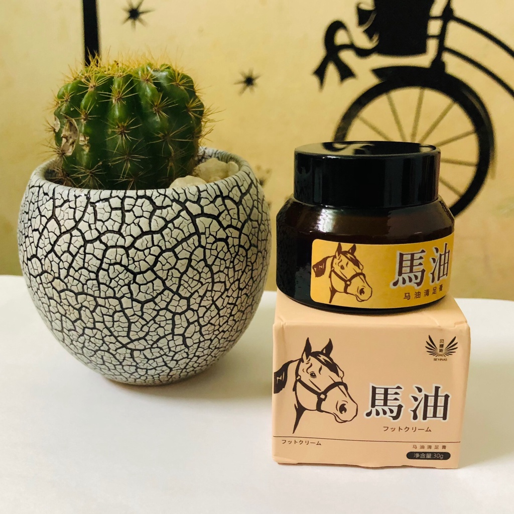 Sỉ- Kem tinh dầu ngựa bôi da giảm bong da tay, chống nứt nẻ da gót chân hiệu quả chính hãng 30g - HANAYUKI BEAUTY