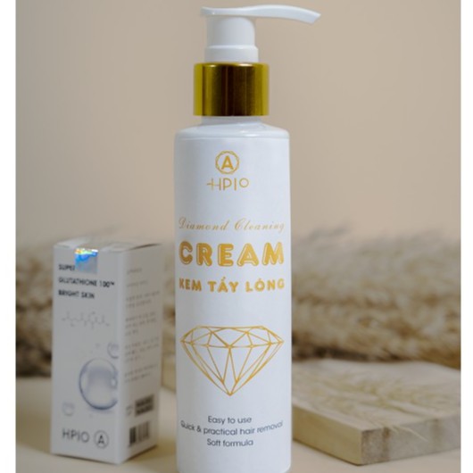 Kem tẩy lông HPIO - Diamond Cleaning Cream giúp làm bay sạch lông chân, lông nách, vùng kín chỉ trong 5 phú