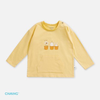 Áo Cotton Túi Bụng Cho Bé CHAANG Garden Vàng ( 3 tháng - 5 tuổi) Babychumchum