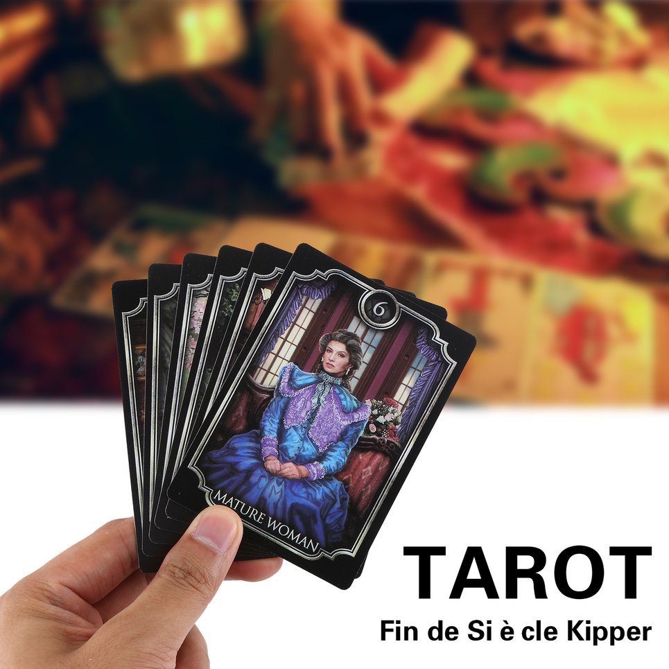 Fin De Siècle Kipper Tarot Table Game Home Party Tarot Puzzle Card Game