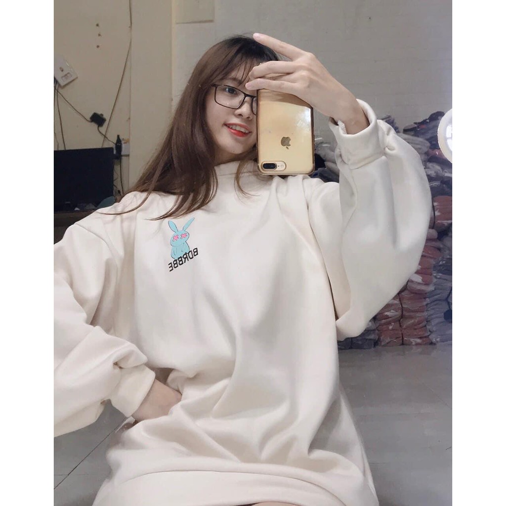 Áo Nỉ Sweater Thỏ Chất Nỉ Bông Siêu Đẹp - Áo Nỉ Playboy - Áo Nỉ Ấm Siêu Cute | BigBuy360 - bigbuy360.vn